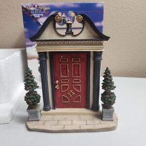 LEMAX VTG 1997 Christmas Village Memory Makers Colonial Red Door Boxed #77068